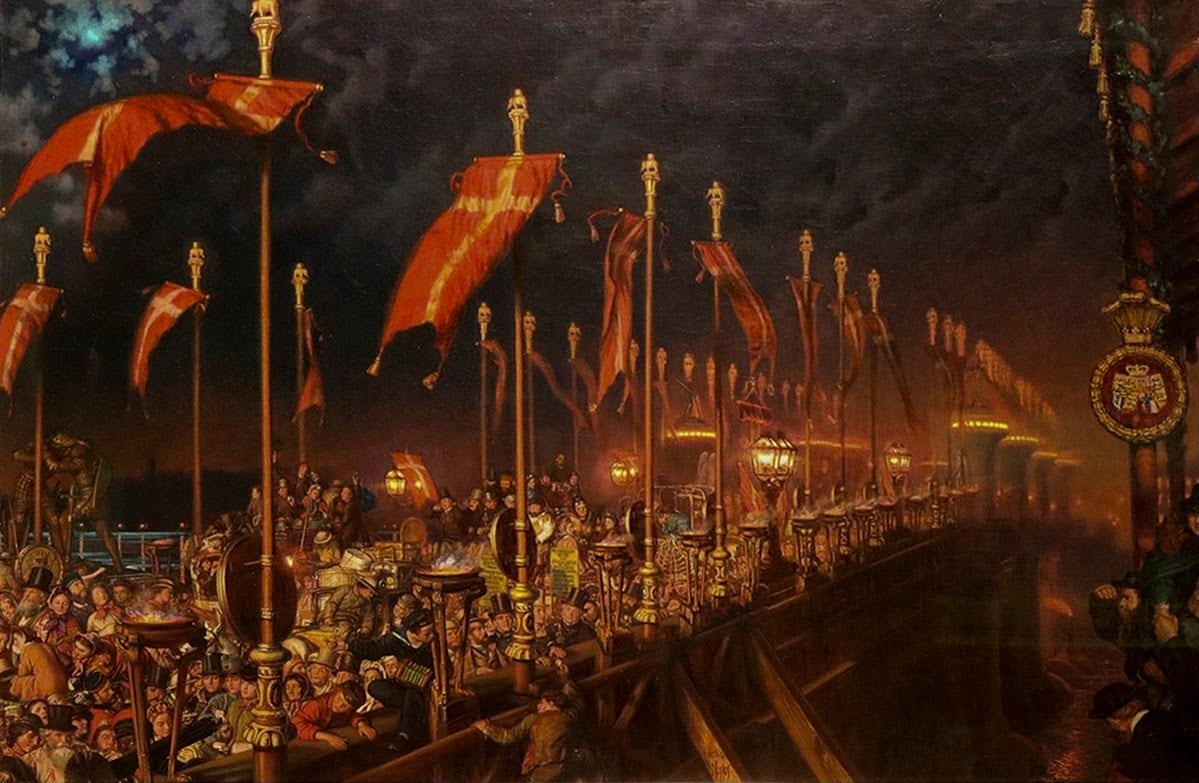 London Bridge on the Night of the Marriage of the Prince and Princess of Wales